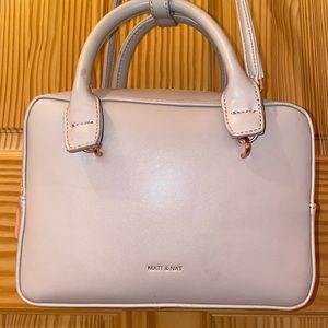 MATT & NAT VEGAN CROSS BODY SQUARE ROSE GOLD BAG